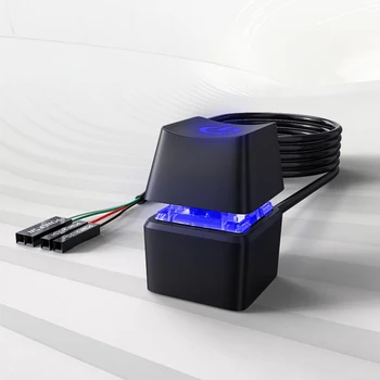 1.65 מ ' /5m/10m על מתג כפתור כחול LED שולחן העבודה של המחשב מתג הפעלה/כיבוי לחצן מכני אחריות על קפה אינטרנט