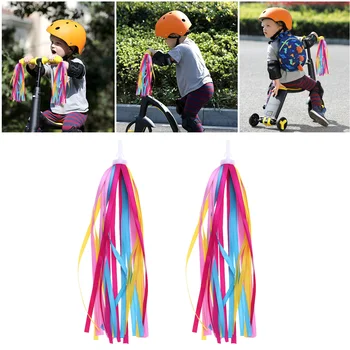 1 זוג ילדים על אופניים ציצית סרט הקורקינט כידון סרטי אחיזה המוביל לפשע ( Multicolour )