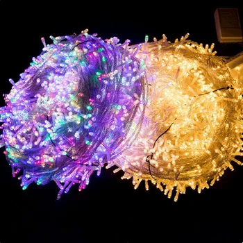 10/20/30/50/100m LED אורות מחרוזת גרלנד עמיד למים פיות אורות עץ חג המולד המנורה מסיבת חתונה קישוט תאורה חיצונית