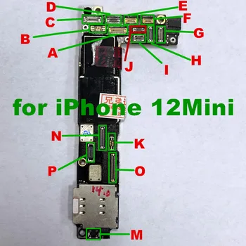 10 יח/הרבה המקורית עבור iPhone 12 מיני תצוגה סוללה מצלמה טעינה FPC למחבר על לוח האם האוזן החלפת לתקן חלקים