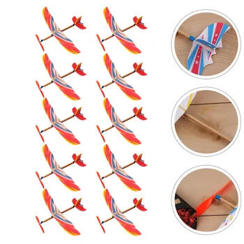 10 יח ' מטוס מודל חינוכי להרכיב מטוס צעצוע פלסטיק חיצונית Playsetssss סוויטה בעבודת יד הגלשן מטוסים מעץ הילד