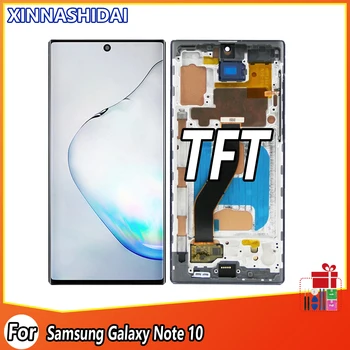 100% testNew TFT Incell תצוגה עבור Samsung Galaxy הערה 10 N970 N970F LCD+מסך מגע דיגיטלית הרכבה החלפה עם מסגרת