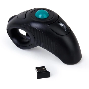 10M שחור אלחוטית 2.4 G אוויר עכבר כף יד עכבר כדור עקיבה Mini USB אופטי כדור העקיבה עכברים עבור מחשב נייד