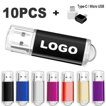 10PCS/הרבה 2.0 כונן פלאש USB צבע מיני מקל זיכרון 4GB 8GB 16GB Pendrive 32GB 64GB 128GB מקל USB Flash Disk סמל מותאם אישית