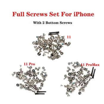 10set סט מלא הפנימי ברגים קיט עבור iPhone 11 Pro מקס עם התחתון בורג חלופי