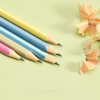 12-pack הדפסת קריקטורה עיפרון להגדיר לילדים לצייר ולכתוב מבחן מיוחד HB עץ שחור ליבה עיפרון נייר מכתבים