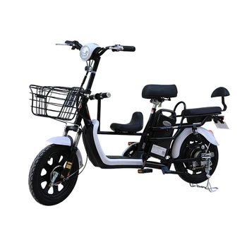 14 אינץ ' מס ' 7 E-bike הורה-ילד שלושה מושבים חשמליים הרכב משק הבית האופניים החשמליים סוללת ליתיום לאופניים