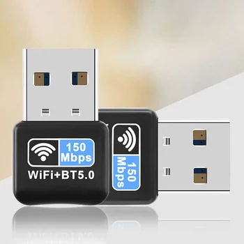 150Mbps WiFi מתאם USB חינם נהג מיני פלאג כרטיס רשת Bluetooth תואם-5.0 IEEE 802.11 N Plug and Play עבור מחשב נייד