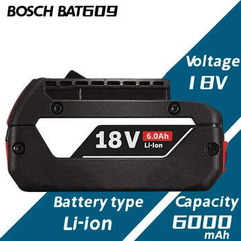 18V Batterie F ür בוש GBA 18V 6,0 Ah ליתיום-BAT609 BAT610G BAT618 BAT618G 17618-01 BAT619G BAT622 SKC181-202L + ladeger ät