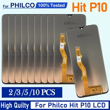 2/3/5/10Pcs המקורי תצוגה Philco פגע P10 תצוגת LCD מסך מגע דיגיטלית מכלול פנל קדמי זכוכית הרכבה 100% מבחן