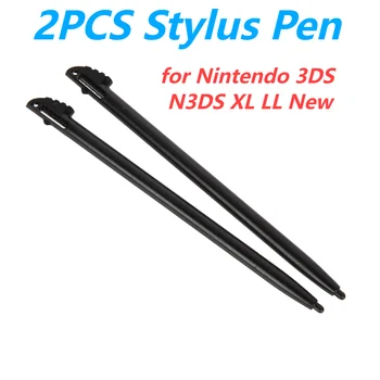 2 X פלסטיק שחור מסך מגע עט חרט על נינטנדו 3DS N3DS XL LL חדש