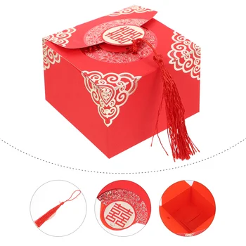 20 יח ' סיני ממתקים תיבת מסיבת חתונה טובה חטיפים מתנות נייר בסגנון הכלה בתפזורת פריטים Poca אריזה