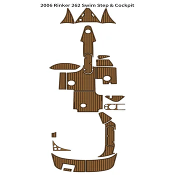 2006 Rinker 262 לשחות פלטפורמה הטייס משטח הסירה קצף EVA דמוית עץ טיק לסיפון שטיח הרצפה
