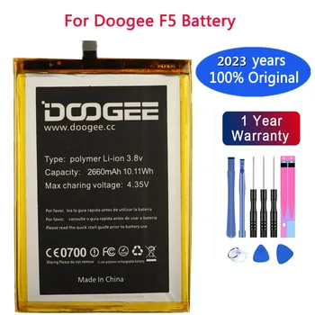 2023 שנים 100% סוללה מקורי לdoogee F5 2660mAh טלפון נייד החלפת הסוללה Batteria במלאי + מספר מעקב