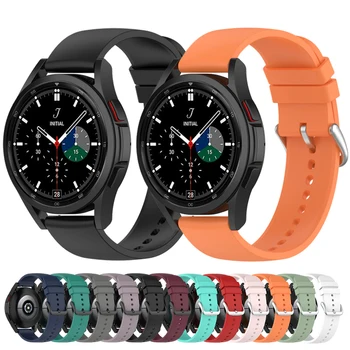 20mm סיליקון הלהקה עבור Samsung galaxy watch4 40MM 44MM צמיד רצועת שעון צמיד לגלקסי watch4 קלאסי 42MM/46MM הרצועה.