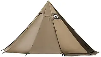 2~4 אדם קל משקל חם אוהל עם כיריים,ג ' ק, 5.3 ליברות, 4 עונת קל משקל עמיד למים רוח עמיד עבור קמפינג, תרמילאות שלום