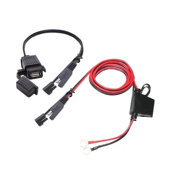 3.1 אופנוע מטען USB ערכת מתאם סה למתאם USB GPS טלפון לחייב על אופנוע