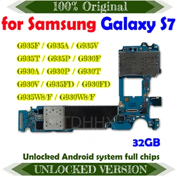 32GB מקורי לסמסונג גלקסי S7 קצה G935F G935A G935V G935T G935P G930F G930A G930P G930T G930V G935FD G930FD לוח האם