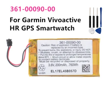 361-00090-00 סוללה מקורית עבור Vivoactive של Garmin HR GPS Smartwatch לצפות סוללה נטענת 3.8 V 200mAh 760Wh + כלים חינם