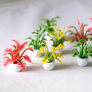 3pcs מיני ירקות בונסאי הבובות חיצוני נוף הפרחים Miniatura לעציץ בית בובות אביזרים זירת קישוט צעצועים