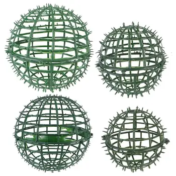 4 חתיכות פרח כדור מדף צמח DIY הכדור הירוק מסגרת מדף על רקע קישוט מסיבת חתונה בגינה