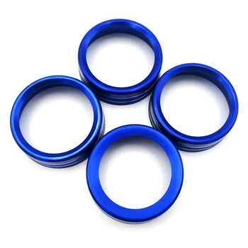 4 יח ' שליטה מרכזית מזגן מתג ידית טבעת טויוטה טקומה 2016-2021 תקליטור שמע לחצן ידית כיסוי להגדיר חלקים כחול