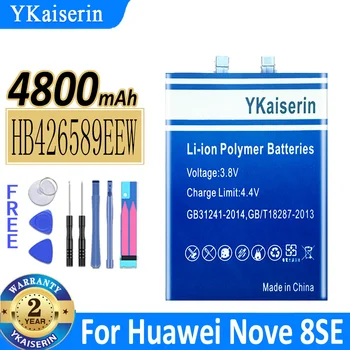 4800mAh YKaiserin סוללה HB426589EEW עבור Huawei נובה 8SE סוללות של טלפונים ניידים
