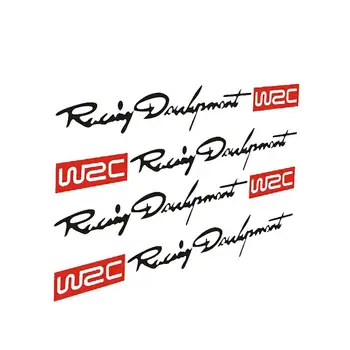 4Pcs המכונית להתמודד עם מדבקות מרוצי ראלי WRC פס הרכב מדבקות ויניל עבור מושב Cupra לאון FR איביזה Ateca Formentor נולד אי-פוד Alha