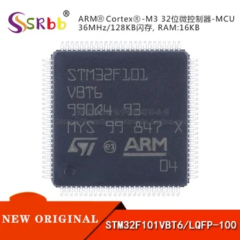 50pcs/ lot המקורי STM32F101VBT6 LQFP-100 ARM Cortex-M3 32 סיביות מיקרו -MCU