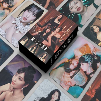 55 קלפים/סט פעמיים MISAMO אלבום LOMO קטנה כרטיס מופת סאנע מומו NAYEON AEYOUNG פעמיים התמונה נערת כרטיס מתנה Kpop
