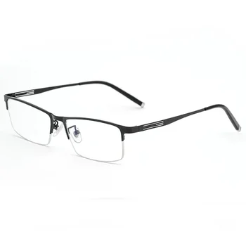 55mm גודל גדול נפער גדול פנים שמן מסגרת משקפיים עסקים של גברים מטיטניום משקפיים קוצר ראייה מסגרת A1518