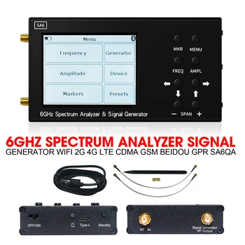 6GHz 35-6200Mhz ספקטרום אנלייזר אותות גנרטור WiFi 2G 4G LTE CDMA GSM ביידו הרדאר חודר הקרקע SA6qa ספקטרום אנלייזר logic analyzer
