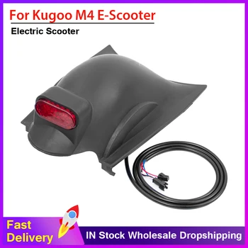 8 אינץ קורקינט חשמלי התרחבו Mudguard עם אור בלם על KUGOO M4 KickScooter כנפי בוץ אחורי שומר הפגושים חלקים