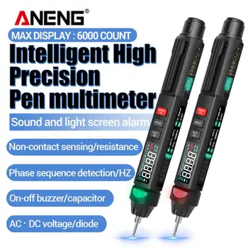 ANENG A3008 6000 נחשב Noncontact מתח מיני עט מודד דיגיטלי מודד אוטומטי חיישן אינטליגנטי עט טסטר המכשיר