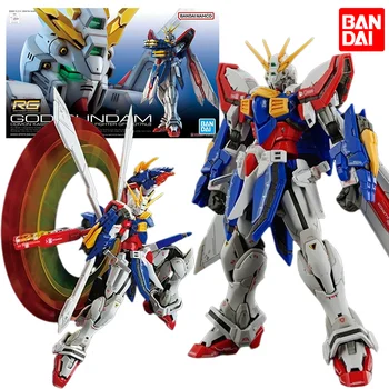 Bandai RG 37 1/144 GF13-017NJII אלוהים Gundam נייד לוחם G Gundam 14Cm המקורי קפיצים דגם ערכת צעצוע מתנה אוסף