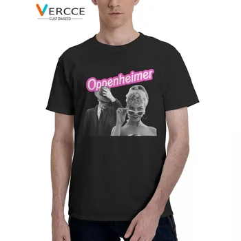 Barbenheimer אופנהיימר חולצת כותנה באיכות גבוהה Tees בגדי גברים, נשים, חולצת טי רעיון מתנה