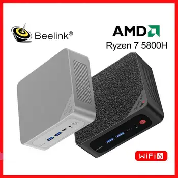Beelink Win11 Pro AMD Ryzen 7 5800H SER5 מקס מחשב Mini 16GB DDR4 500GB 32GB 1TB SSD 4K 60Hz שולחן משחק מחשב WiFi 6E