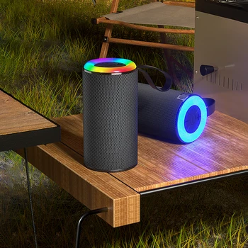 Bluetooth אלחוטית האווירה אור חיצוני קולנוע ביתי מרכז המוסיקה נייד עמיד למים סאב וופר, מערכת סאונד caixa de som