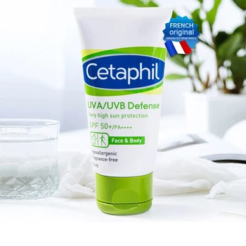 Cetaphil מסנן קרינה אולטרה סגולה-הוכחה SPF 50+ PA+++ מרענן עמיד למים, קרם הגנה לפנים הגוף קרם הגנה לעור 50ml