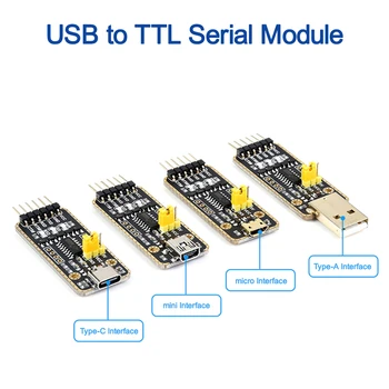 CH343G USB To UART מודול תקשורת, מיקרו / מיני / סוג א / Type-C מחברים, גבוה קצב השידור השידור