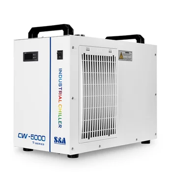 Chiller תעשייתי S&CW5000 CNC ציר זרימת מים קירור CO2 לייזר סיב צינור מכונת ריתוך קירור מיכל מים