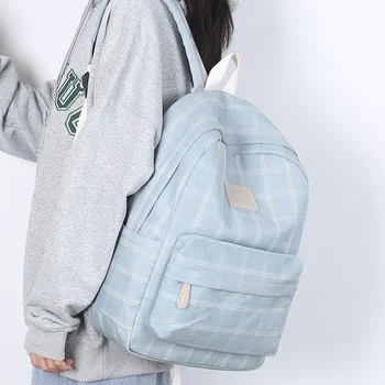 DIEHE אופנה בקולג ' תיק בית הספר תיקי גב לנשים עם פסים הספר Packbags נערות גברים נסיעות תיקי כתף התיק