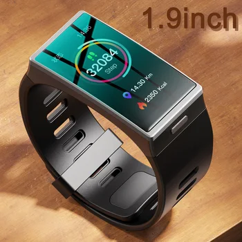 DM-12 שעון חכם גברים 1.9 אינץ ' 170*320 מסך Smartwatch נשים אטימות IP68 הלהקה ספורט קצב הלב, לחץ הדם אנדרואיד IOS