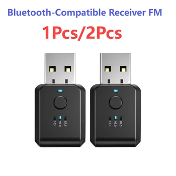 FM01 Bluetooth תואם-מקלט אלחוטי רדיו במכונית USB משדר FM