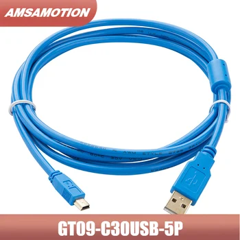 GT09-C30USB-5P מתאים מיצובישי GT11/12 GT15 GT1050 GS200 GS2107 GOT1000 HMI USB Mini Download עם טבעת מגנטית