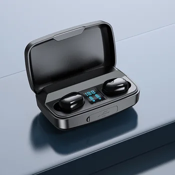 IPX7 עמיד למים Bluetooth תואם-5 0 אוזניות עם טעינה תיק ריצה ב-האוזן אוזניות אלחוטיות אוזניות Earbud ורוד
