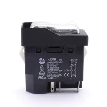 KEDU KJD16 אלקטרומגנטית 4 plug-in עמיד למים הגנת עומס יתר מתג בלם הרכב כביסה