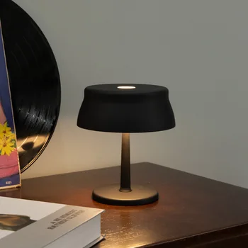 LED אלחוטי מנורות שולחן יצירתי מסעדה בר מנורת שולחן USB נטענת מנורת הלילה לגעת Stepless עמעום האור בלילה