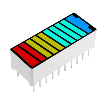 Lithium-ion קיבולת הסוללה מחוון הבוחן רצועת LED דיגיטלי צינור 10 קטע ארבעה תצוגה צבעונית מודול הסמן