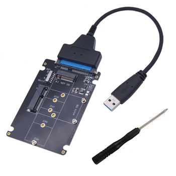 M2 מתאם USB M. 2 NGFF כדי SATA במתאם MSATA USB SATA 3.0 ממיר חיצוני mSATA מ'.2 NGFF כדי SATA3 מתאם USB קמה לוח